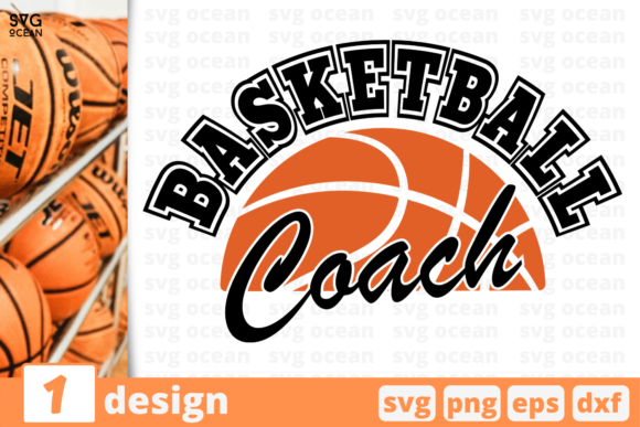 Basketball Coach Embroidery Design