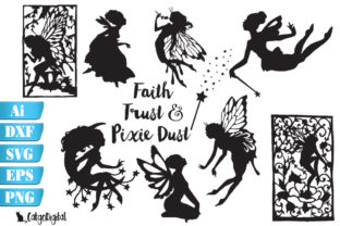 Fairy Silhouettes with Quote Graphics
