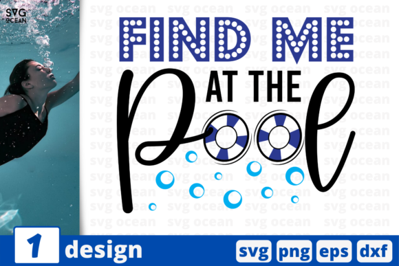 Find Me at the Pool Quote: Graphics and Crafts