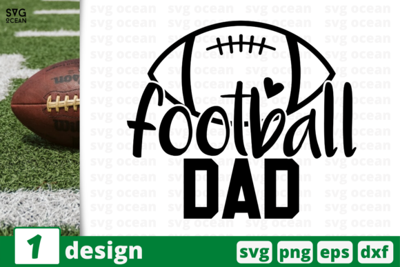 Football Dad: A Graphic Design Asset for Crafts and Creative Projects