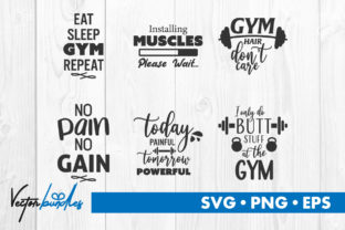Gym Quote Cut File: Graphics and Crafts for Content