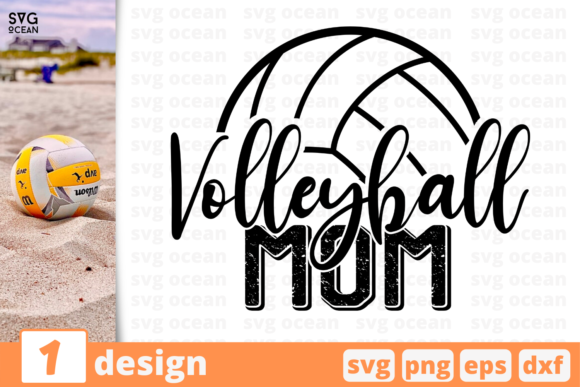 Volleyball Mom Graphics & Crafts